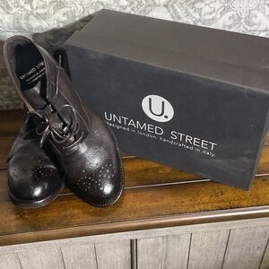 Black Leather Men's Shoes